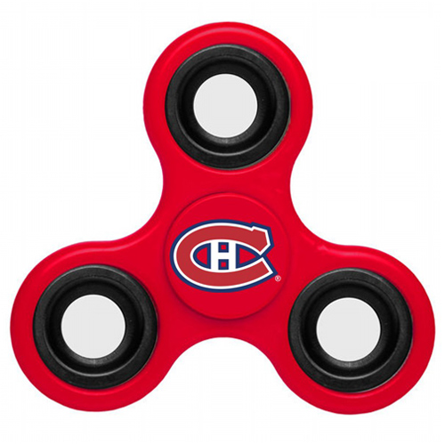NHL Montreal Canadiens 3 Way Fidget Spinner A100 - Red - Click Image to Close